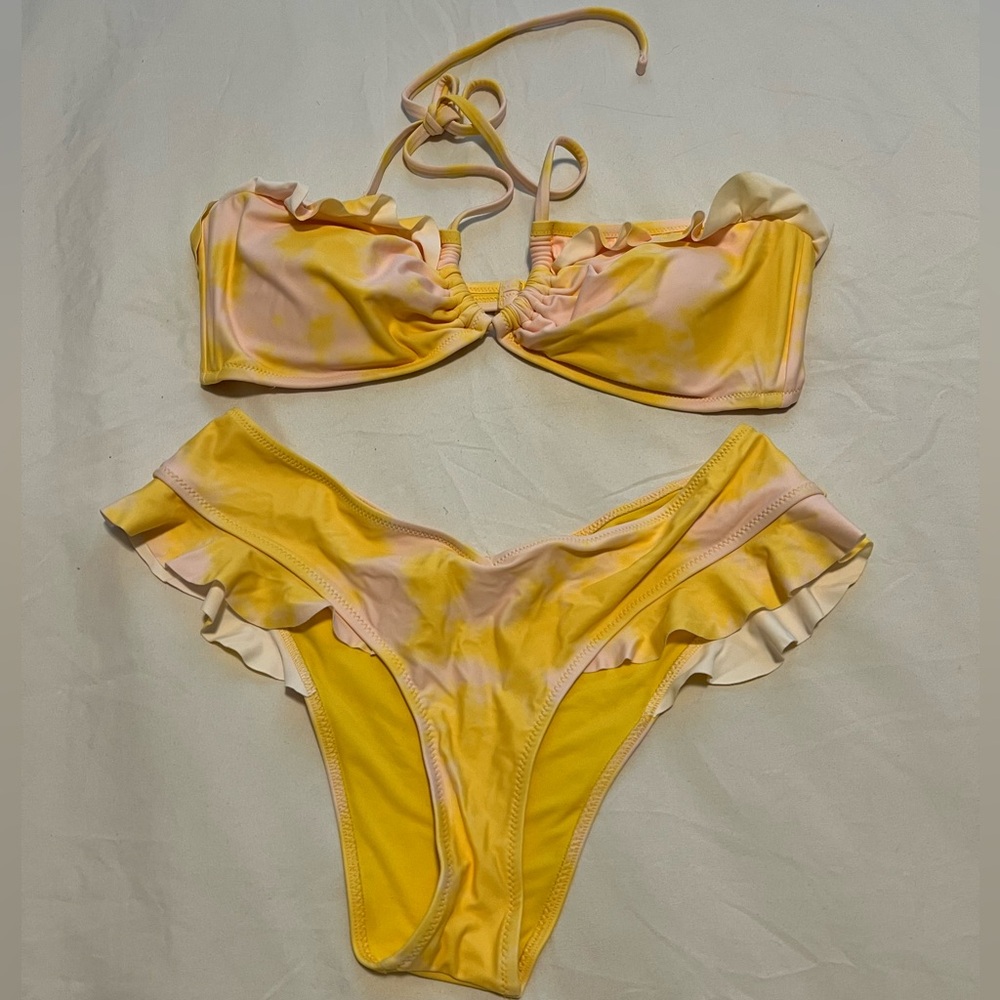 Yellow & Pink Aerie Bikini